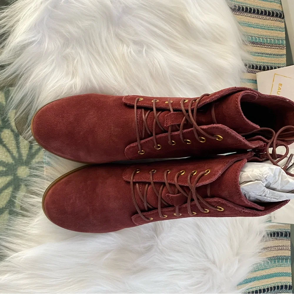 Women's Diba Blake Suede bootie burgundy size 7.5